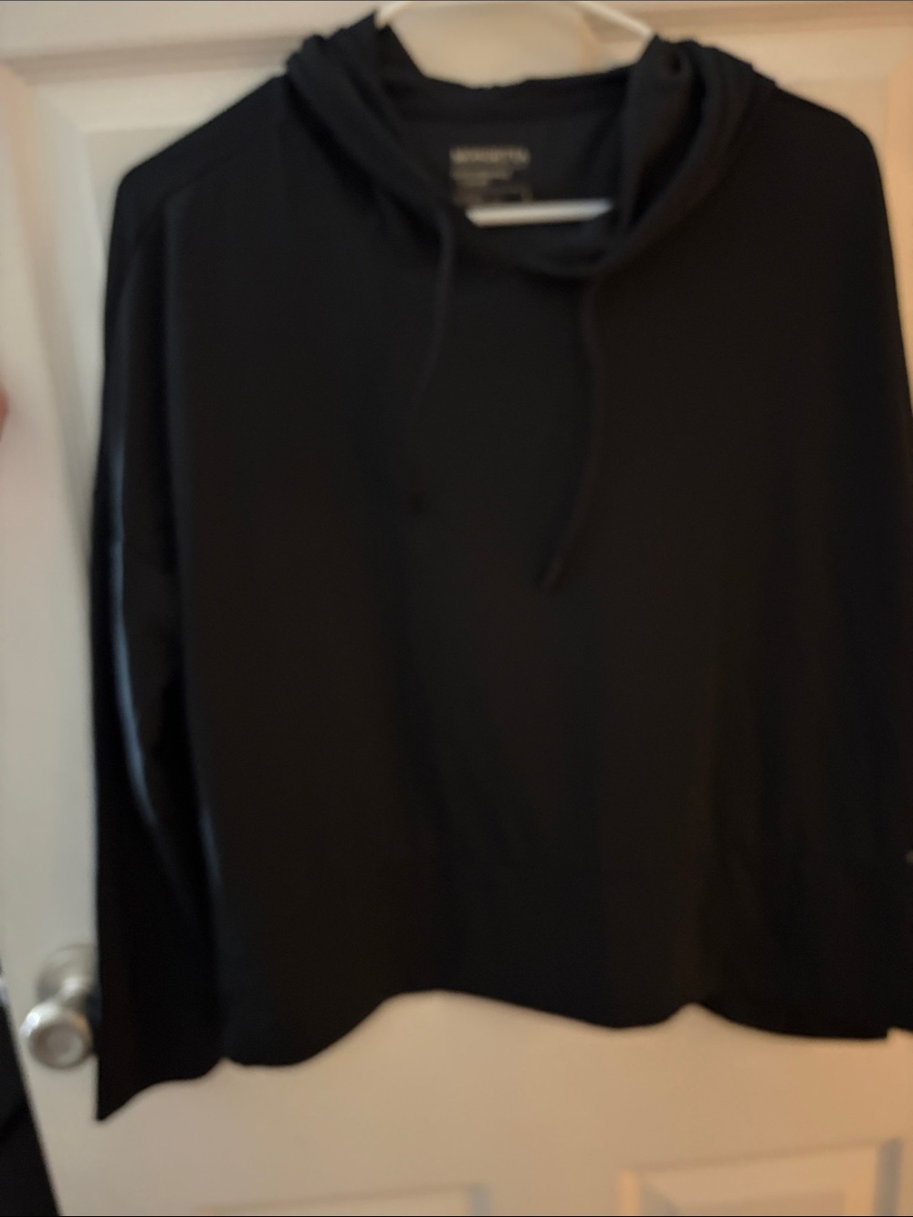 Mondetta Black Hooded Cowl Pullover Sweater